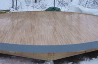 Plancher de la yourte